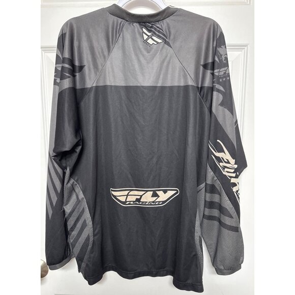 Fly Racing Jersey Adult Black Logo XL - Picture 3 of 5